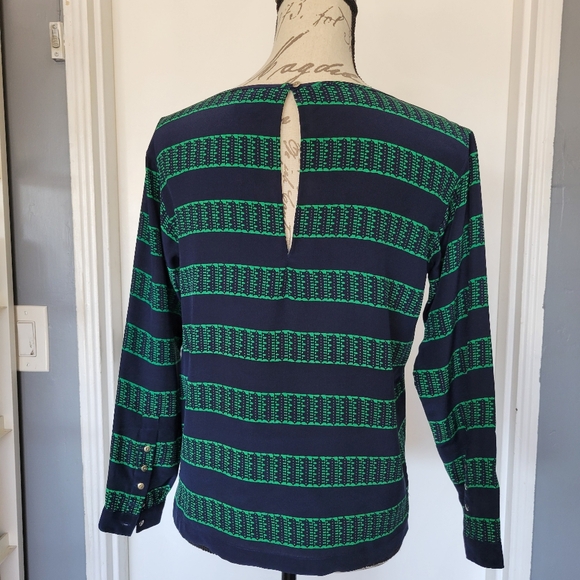 Club Monaco 100% Silk Long Sleeve Top Blouse‎ Shirt LIKE NEW Size XS - Picture 5 of 8